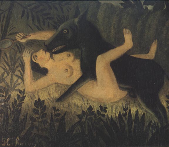 Henri Rousseau Beauty and the Beast